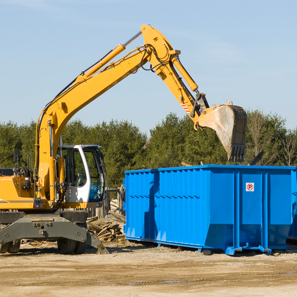 what are the rental fees for a residential dumpster in Burnside